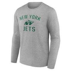 New York Jets Victory Arch Long Sleeve T-Shirt - Gray T-shirts