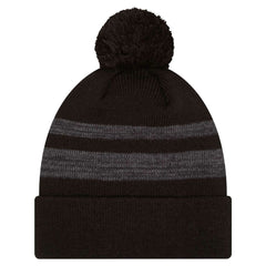 New York Jets New Era Black Dispatch Cuffed Knit Hat with Pom
