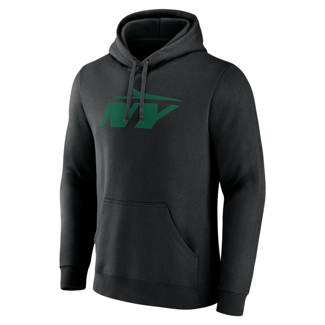 New York Jets Secondary Logo Pullover Hoodie - Black Hoodies