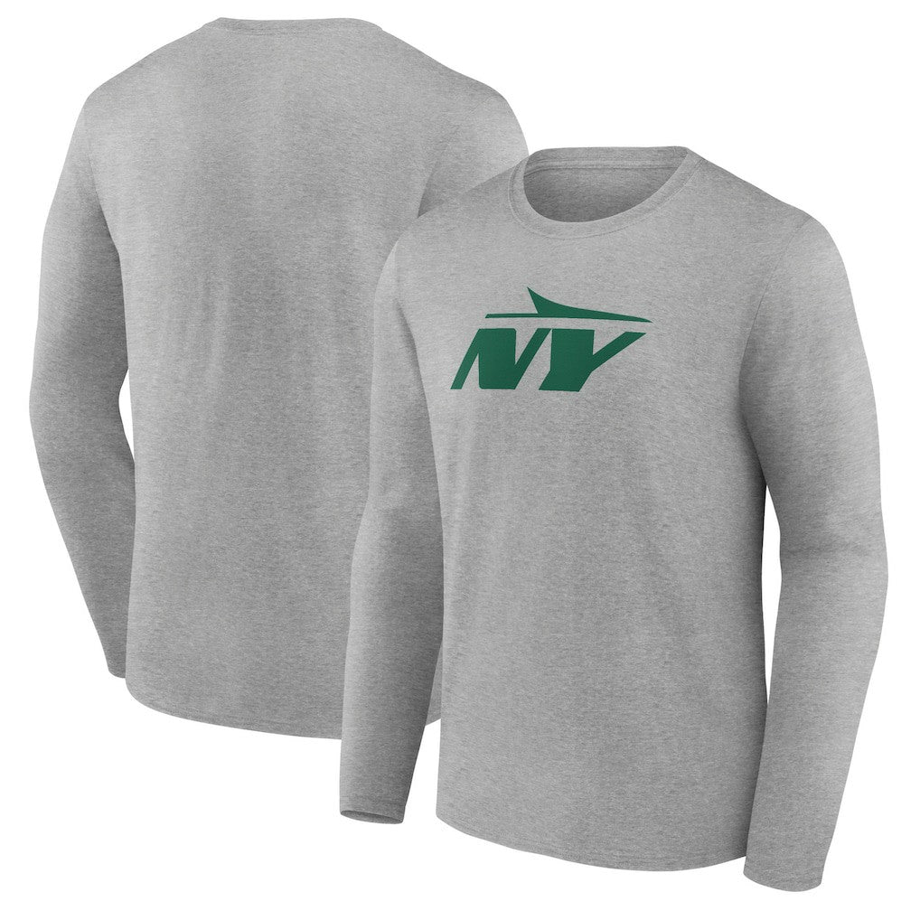 New York Jets Secondary Logo Long Sleeve T-Shirt - Gray T-shirts