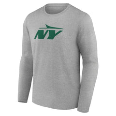 New York Jets Secondary Logo Long Sleeve T-Shirt - Gray T-shirts
