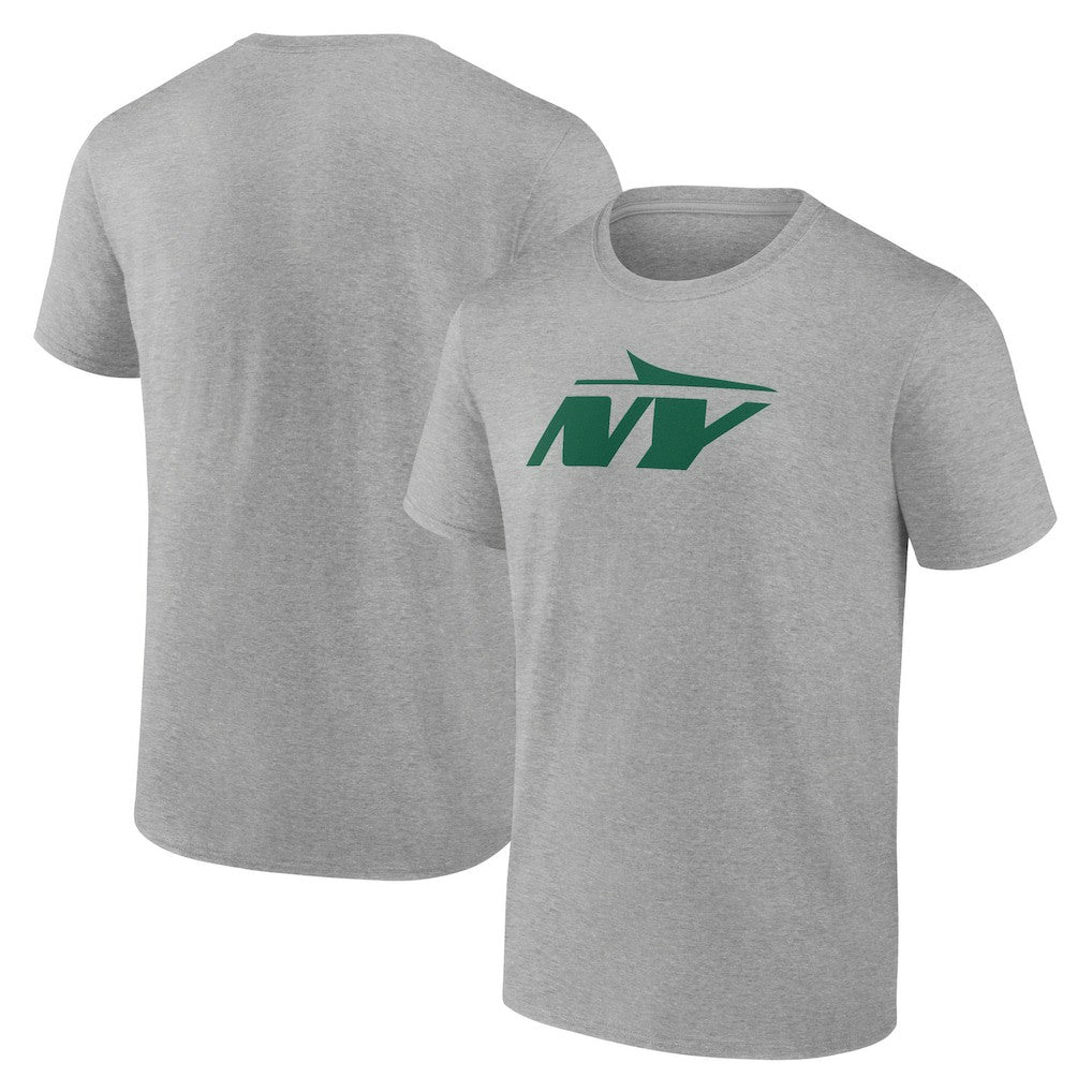 New York Jets Secondary Logo Lightweight T-Shirt - Heather Gray T-shirts