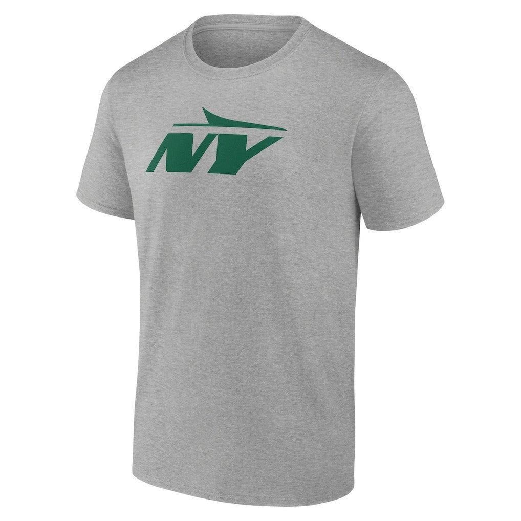 New York Jets Secondary Logo Lightweight T-Shirt - Heather Gray T-shirts