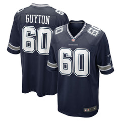Tyler Guyton Dallas Cowboys Player Game Jersey - Navy Jerseys