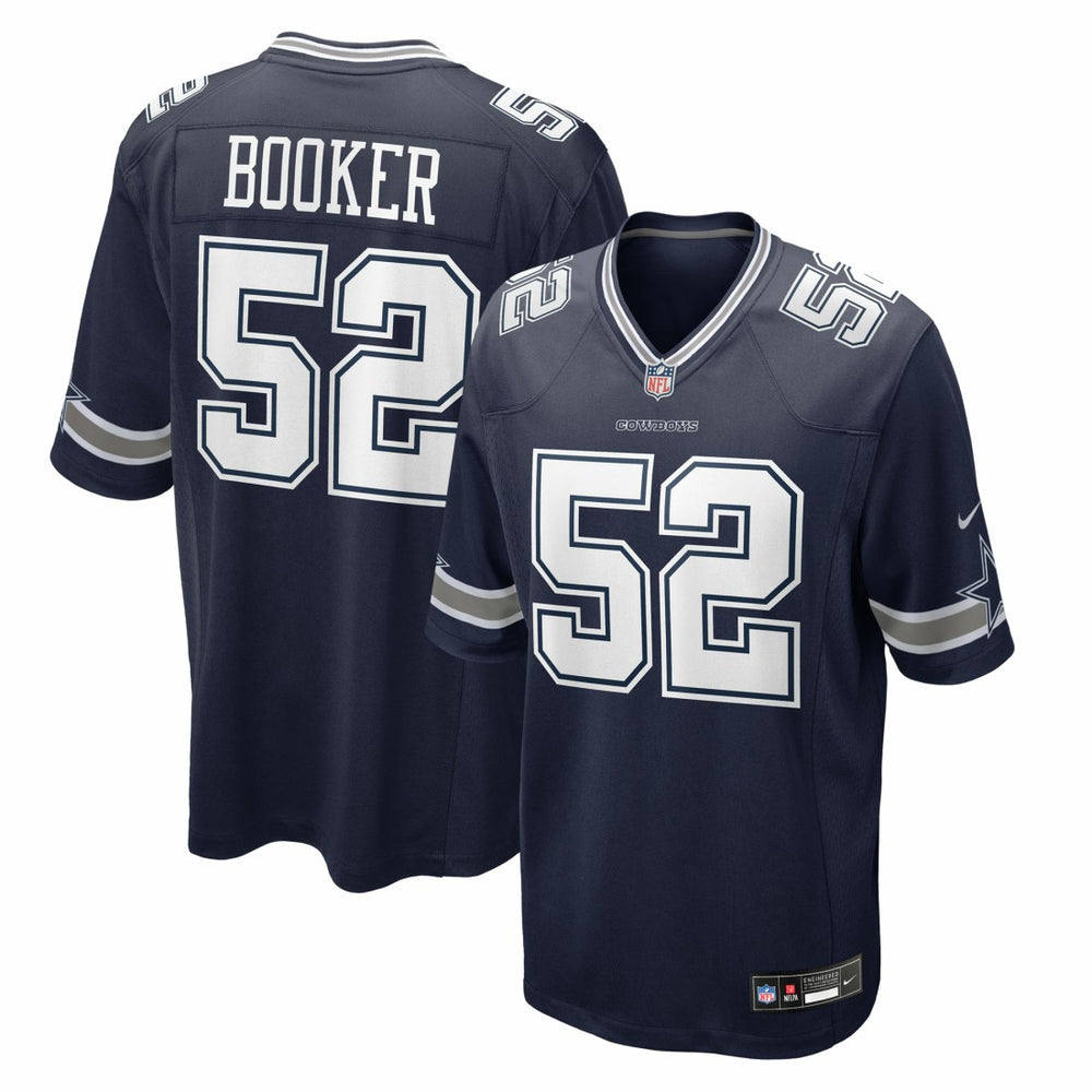Tyler Booker Dallas Cowboys 2025 NFL Draft First Round Pick Game Jersey - Navy Jerseys