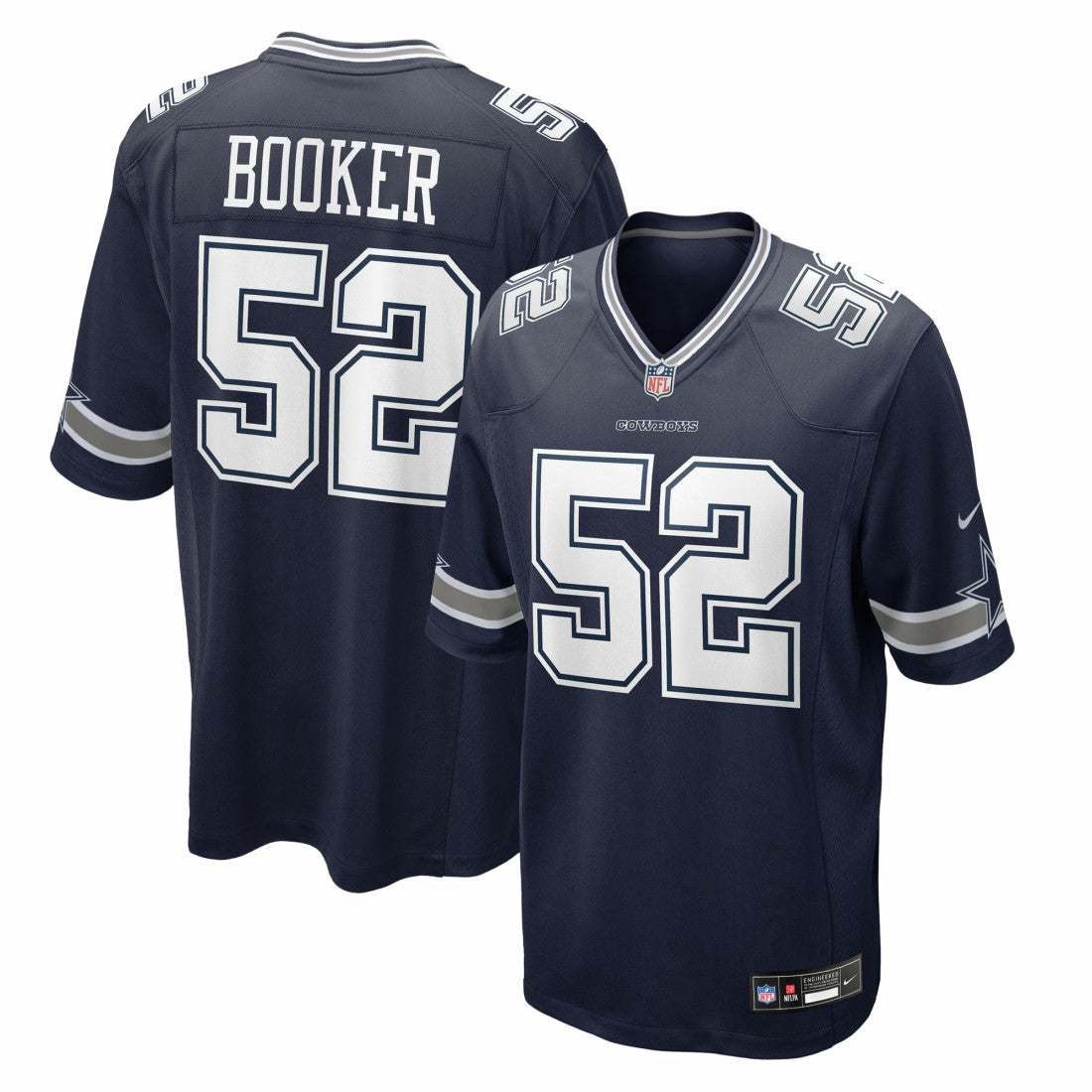 Tyler Booker Dallas Cowboys 2025 NFL Draft First Round Pick Game Jersey - Navy Jerseys