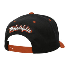 Philadelphia Flyers Mitchell & Ness Backside Script 2-Tone Pro Crown Adjustable Hat - Black/Orange | US 201546287