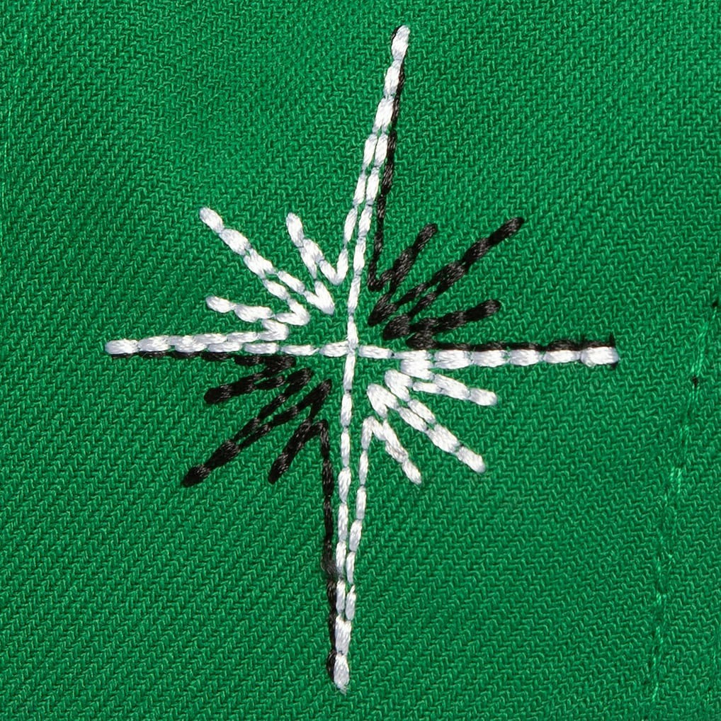 Boston Celtics Starlight Snapback Hat Kelly Green - Mitchell & Ness