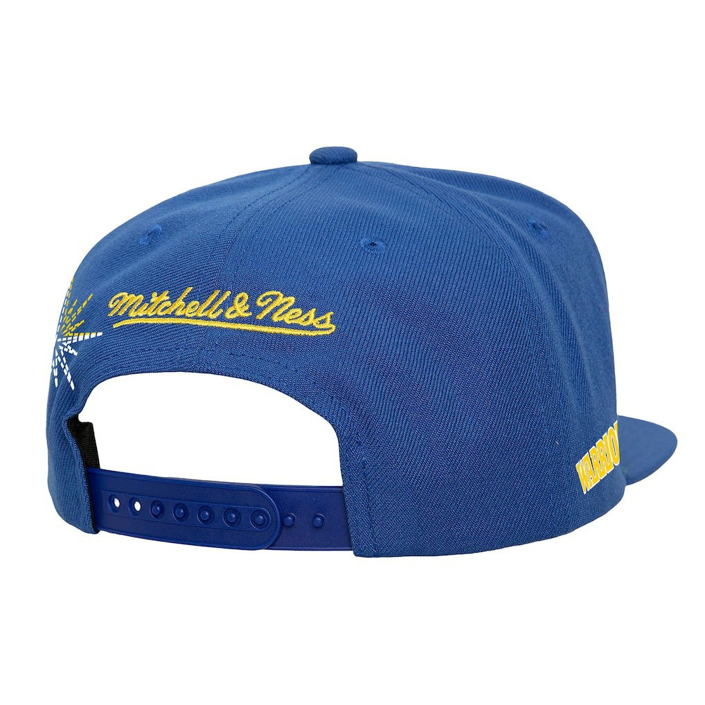 Golden State Warriors Starlight Snapback Hat Royal - Mitchell & Ness