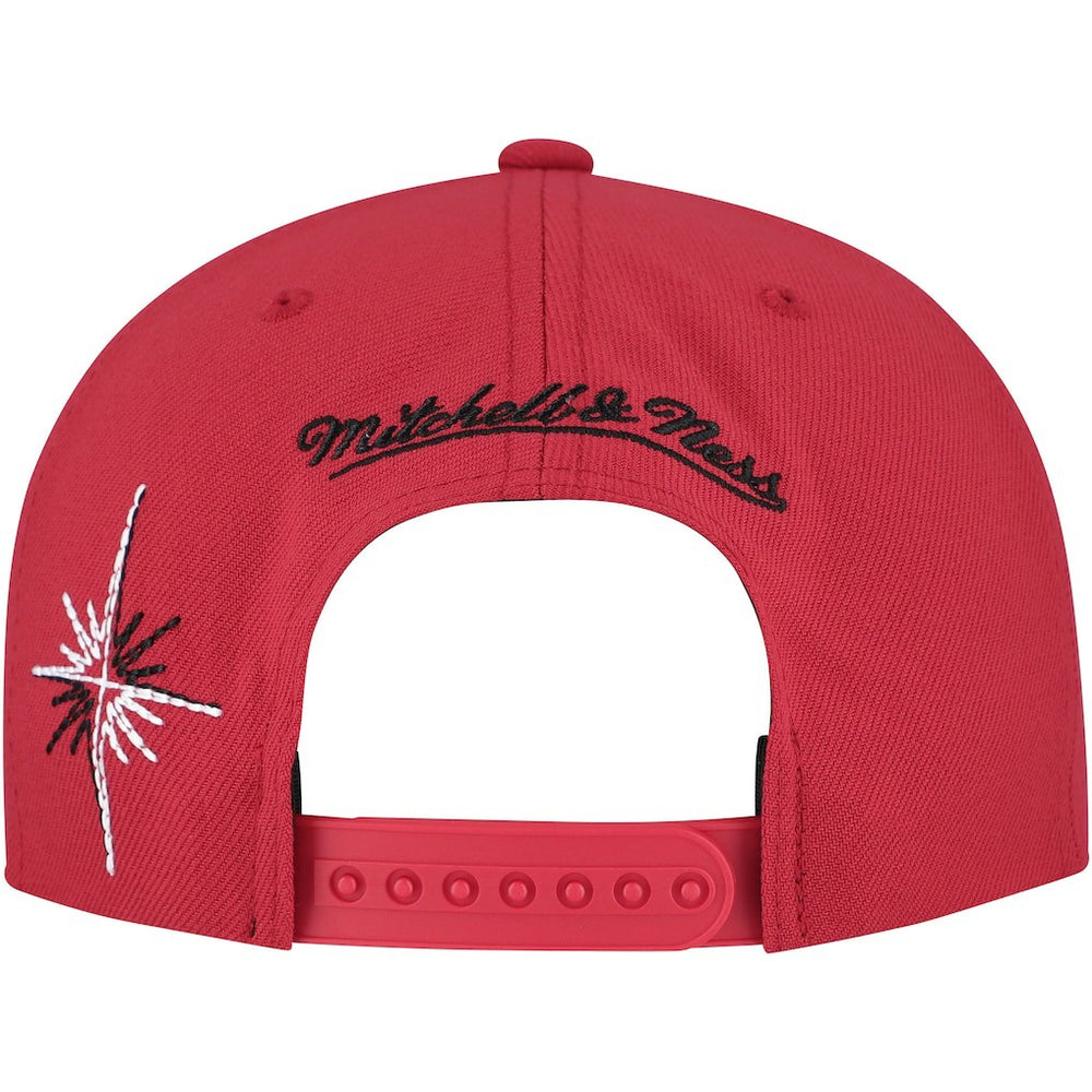 Chicago Bulls Starlight Snapback Hat Red - Mitchell & Ness