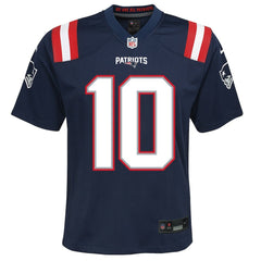 Drake Maye New England Patriots Youth Game Jersey - Navy Jerseys