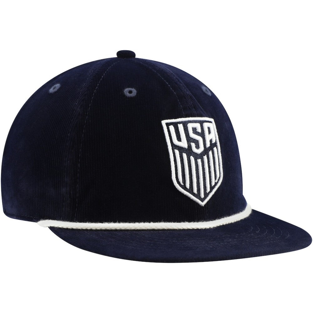 USMNT Unisex Snow Beach Corduroy Adjustable Hat Navy