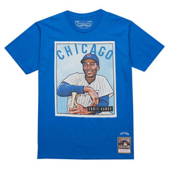Ernie Banks Chicago Cubs Mitchell & Ness Cooperstown Collection Collectors Connection T-Shirt - Royal T-shirts