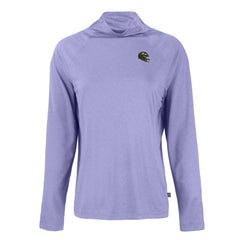 Baltimore Ravens Cutter & Buck Women's Coastline Epic Comfort Eco Recycled Funnel Neck Raglan Pullover Sweatshirt - Lavender Pullover