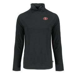 San Francisco 49ers Cutter & Buck Women's Coastline Epic Comfort Eco Recycled Funnel Neck Raglan Pullover Sweatshirt - Black Pullover