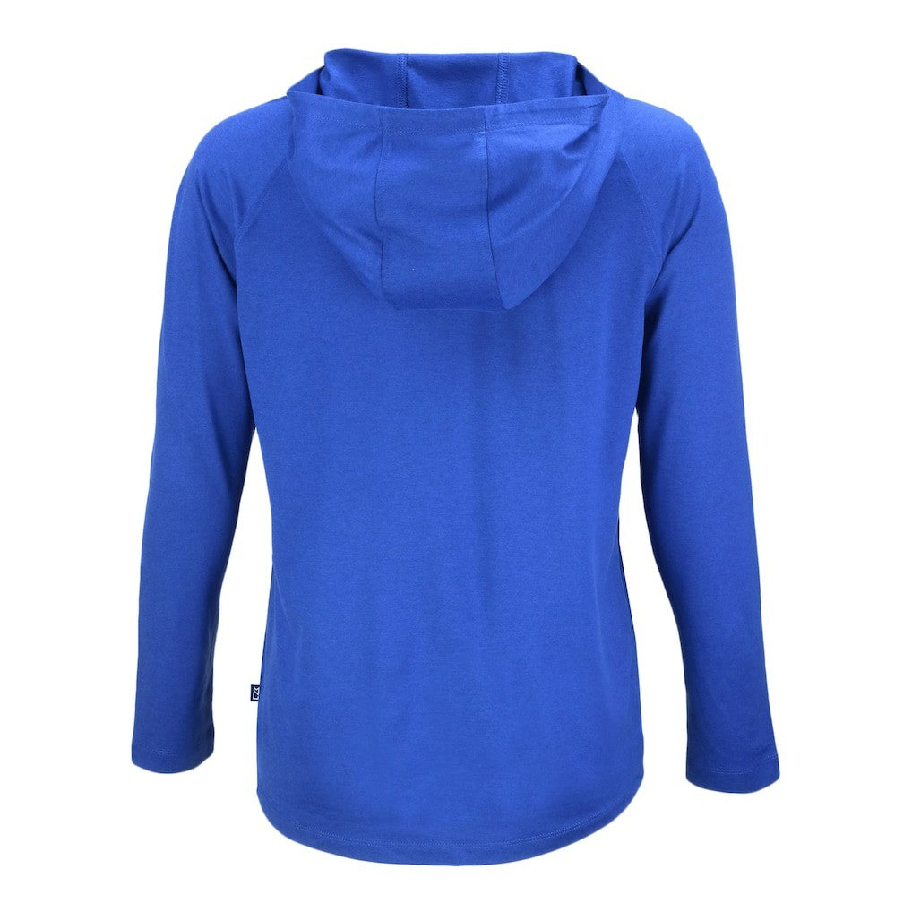 Indianapolis Colts Cutter & Buck Women's Coastline Epic Comfort Eco Recycled Raglan Pullover Hoodie - Blue Hoodies