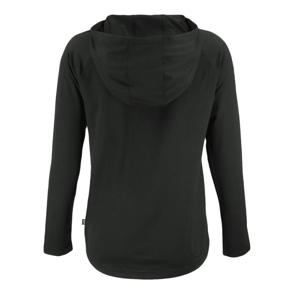 Detroit Lions Cutter & Buck Women's Coastline Epic Comfort Eco Recycled Raglan Pullover Hoodie - Black Hoodies