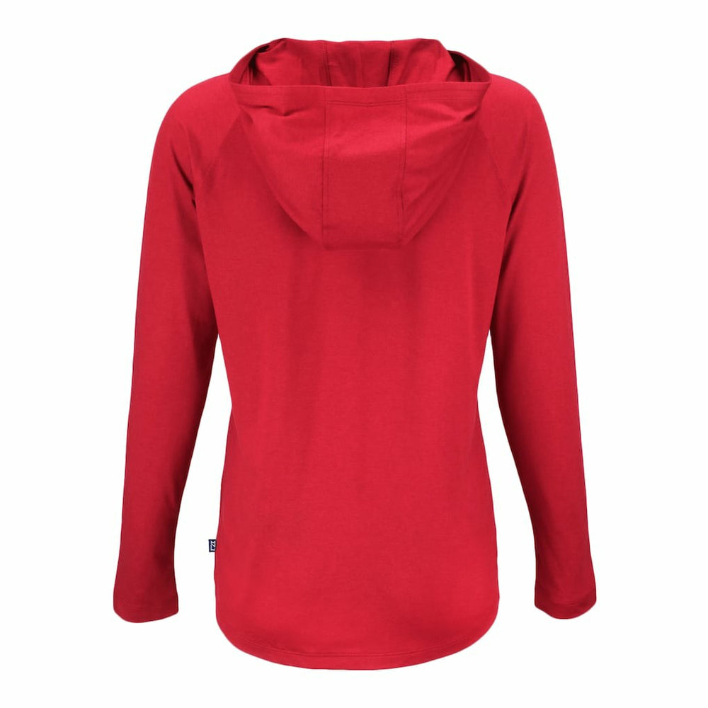Kansas City Chiefs Cutter & Buck Women's Coastline Epic Comfort Eco Recycled Raglan Pullover Hoodie - Red Hoodies