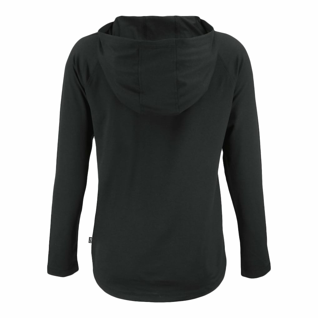 Minnesota Vikings Cutter & Buck Women's Coastline Epic Comfort Eco Recycled Raglan Pullover Hoodie - Black Hoodies