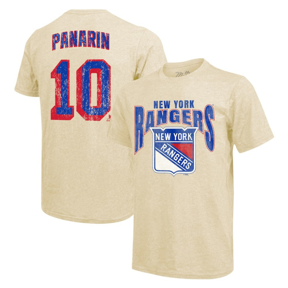 Artemi Panarin New York Rangers Majestic Threads Dynasty Name & Number Tri-Blend T-Shirt - Cream | US 201556938