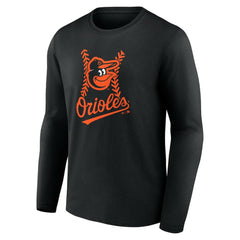 Jackson Holliday Baltimore Orioles Fastball Player Name & Number Long Sleeve T-Shirt - Black T-shirts