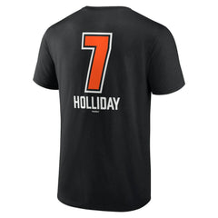 Jackson Holliday Baltimore Orioles Fastball Player Name & Number T-Shirt - Black T-shirts