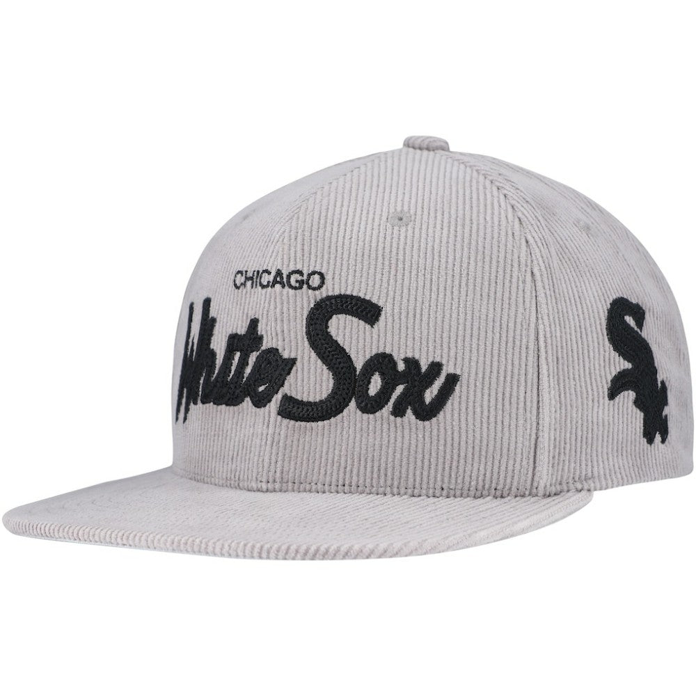 Mitchell & Ness  Chicago White Sox Male Adult Corduroy Snapback Hat - Gray Hats
