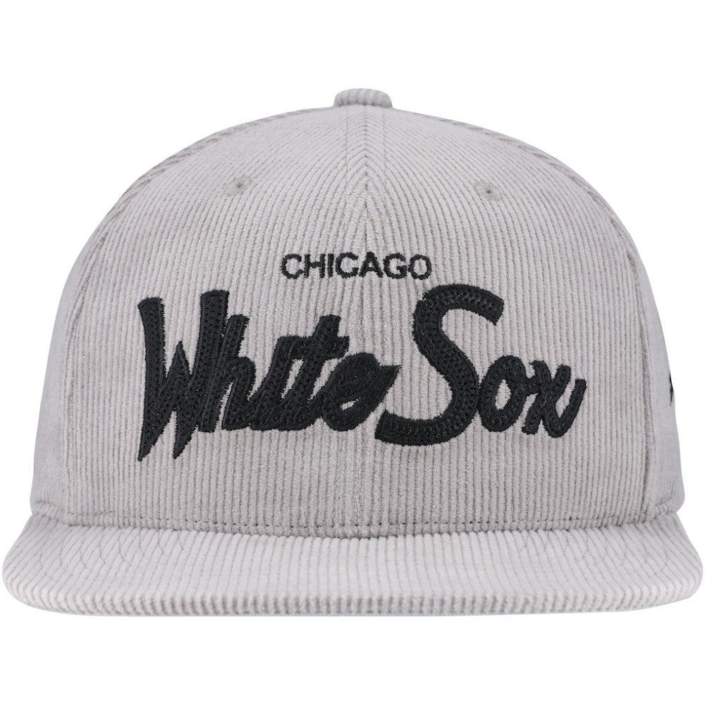 Mitchell & Ness  Chicago White Sox Male Adult Corduroy Snapback Hat - Gray Hats