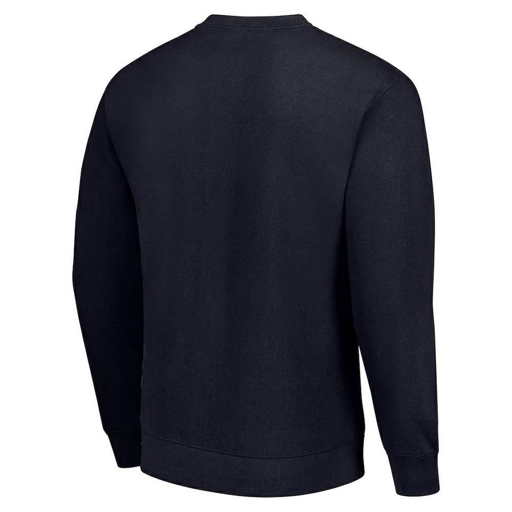 Chicago Bears Starter Tailsweep Team Graphic Tri-Blend Fleece Pullover Sweatshirt - Navy Pullover