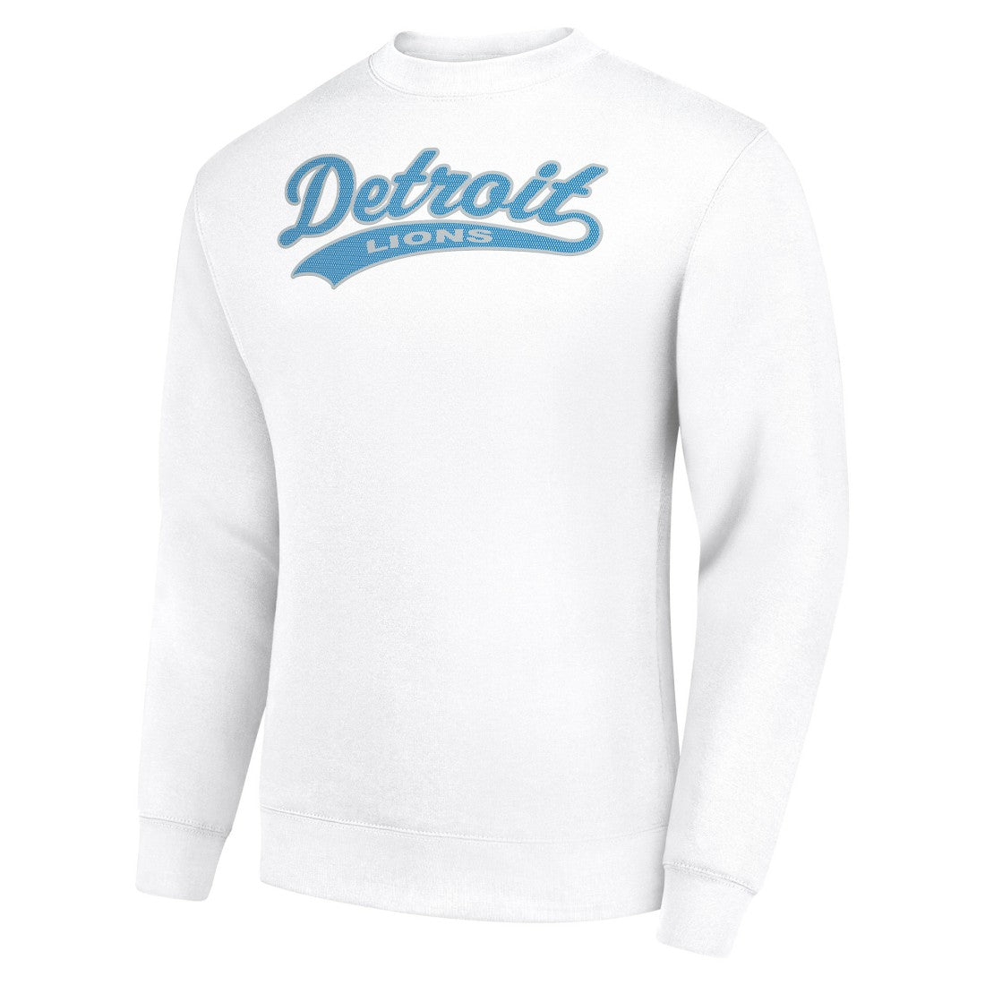 Detroit Lions Starter Tailsweep Team Graphic Tri-Blend Fleece Pullover Sweatshirt - White Pullover
