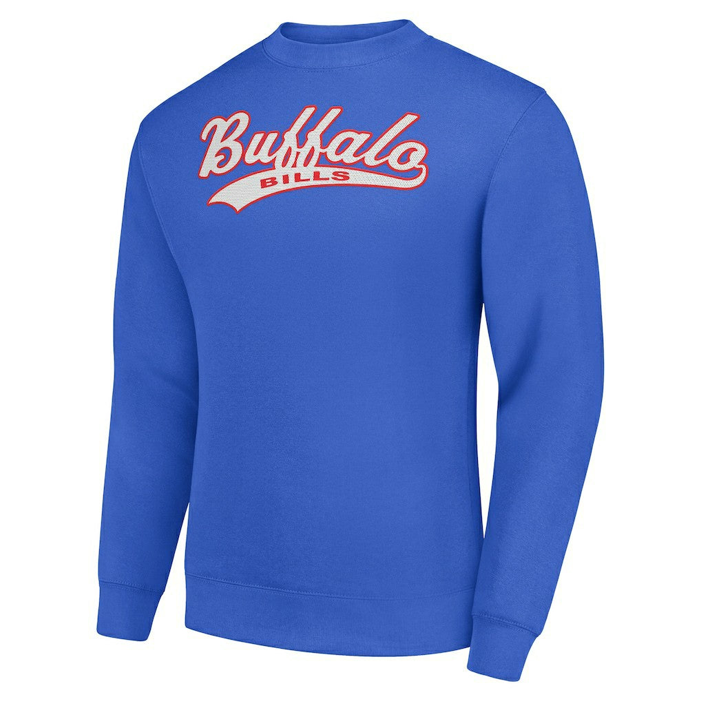 Buffalo Bills Starter Tailsweep Team Graphic Tri-Blend Fleece Pullover Sweatshirt - Royal Pullover