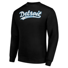 Detroit Lions Starter Tailsweep Team Graphic Fleece Pullover Sweatshirt - Black Pullover