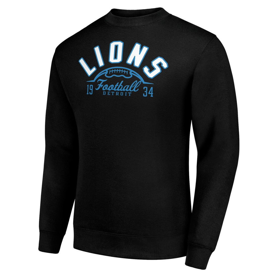 Detroit Lions Starter Half Ball Team Graphic Fleece Pullover Sweatshirt - Black Pullover
