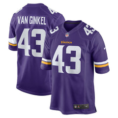 Andrew Van Ginkel Minnesota Vikings Team Game Jersey - Purple Jerseys