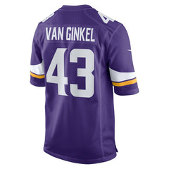Andrew Van Ginkel Minnesota Vikings Team Game Jersey - Purple Jerseys