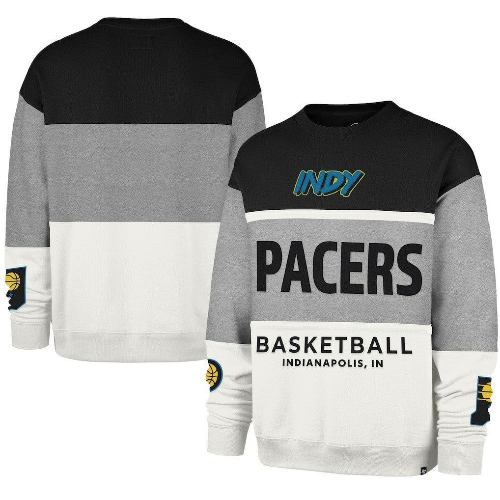 Indiana Pacers '47 Unisex 2024/25 City Edition On Five Maximalist Pullover Sweatshirt Gray - 47 brand