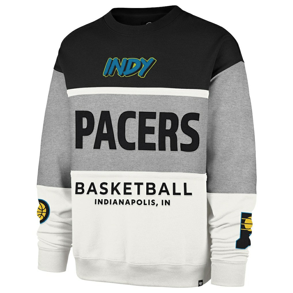Indiana Pacers '47 Unisex 2024/25 City Edition On Five Maximalist Pullover Sweatshirt Gray - 47 brand