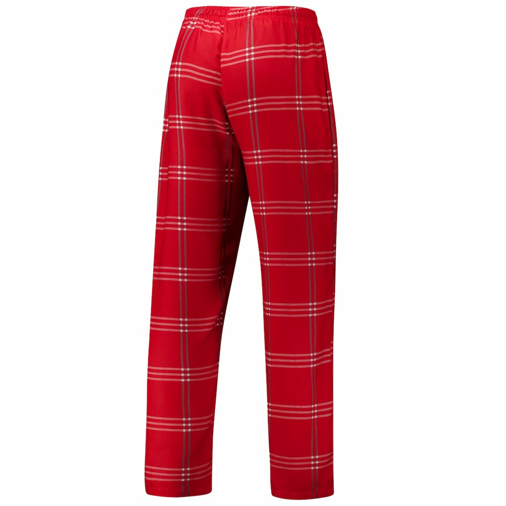 Chicago Bulls Concepts Sport Petition Long Sleeve Top and Plaid Pant Set Red