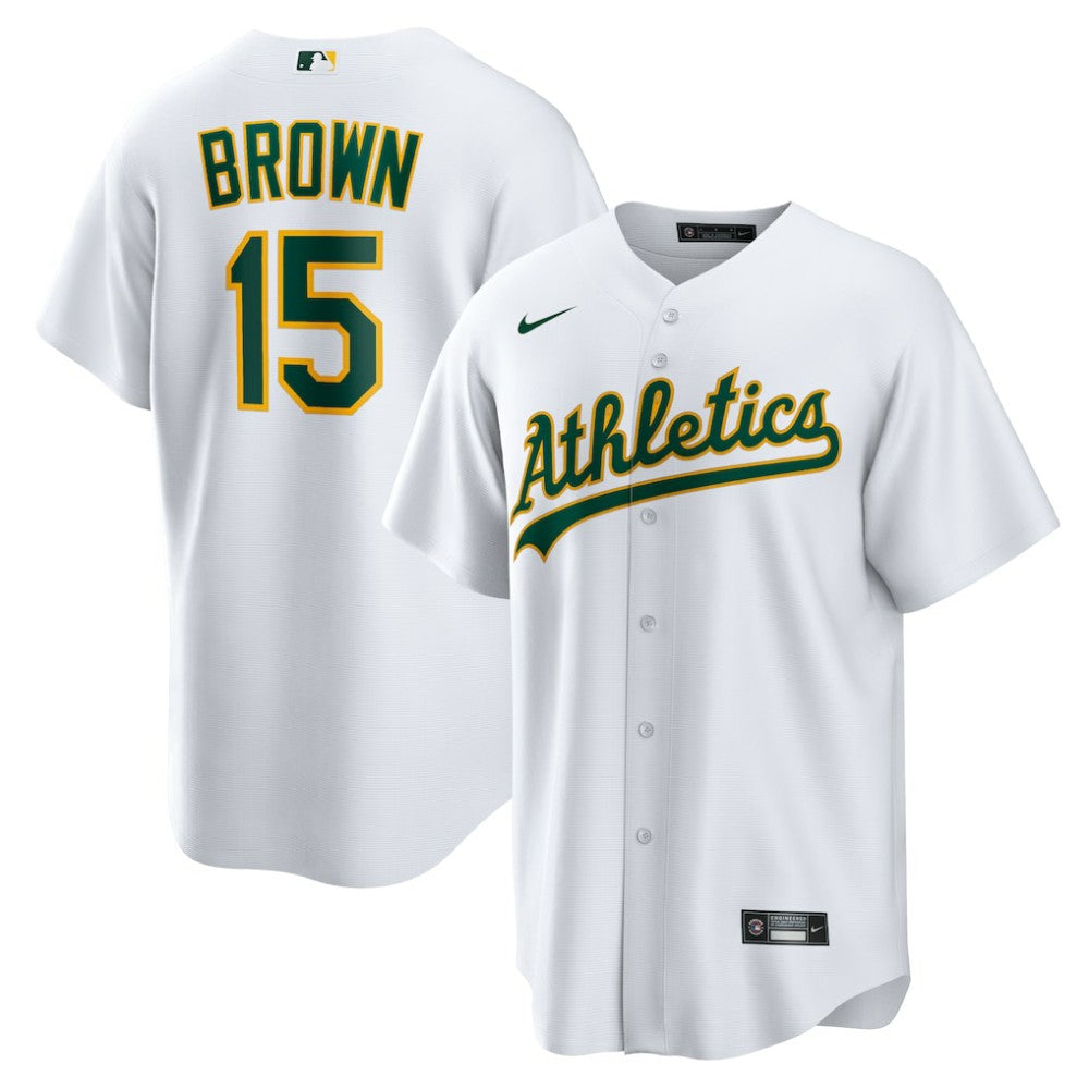 Seth Brown Athletics Nike Home Replica Jersey - White Jerseys