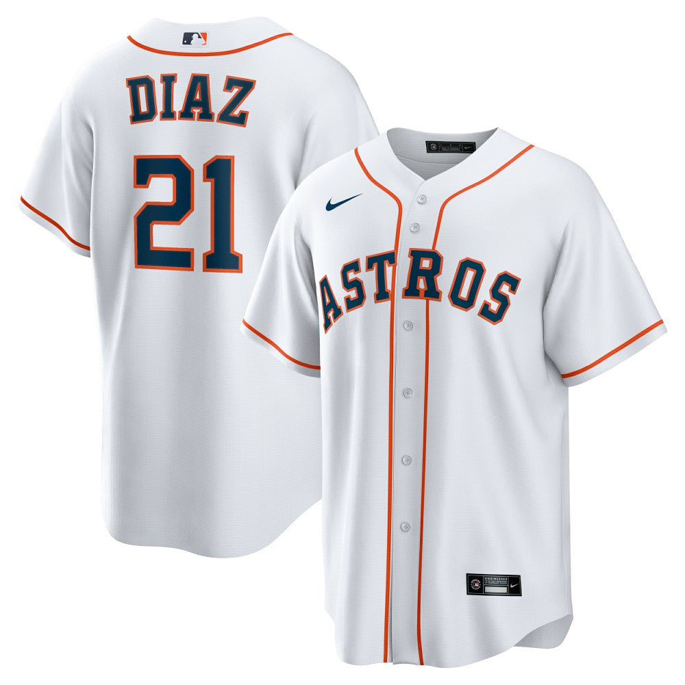 Yainer Diaz Houston Astros Nike Home Replica Jersey - White Jerseys