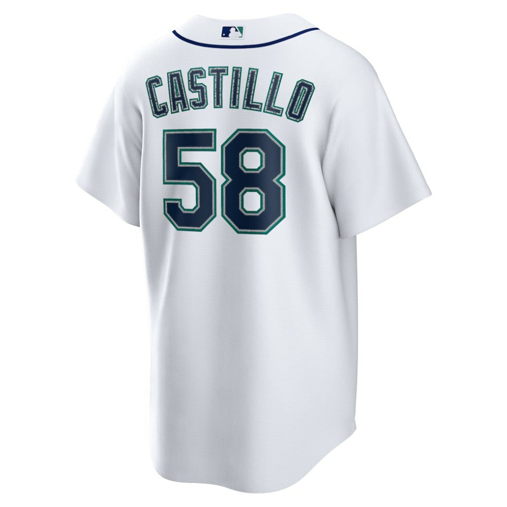 Luis Castillo Seattle Mariners Nike Home Replica Jersey - White Jerseys