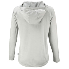 Cincinnati Reds Cutter & Buck Women's Cooperstown Collection Coastline Epic Comfort Eco Recycled Hoodie Raglan Long Sleeve T-Shirt - Gray Hoodies