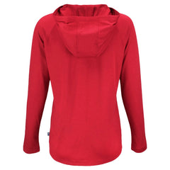 Minnesota Twins Cutter & Buck Women's  Coastline Epic Comfort Eco Recycled Hoodie Raglan Long Sleeve T-Shirt - Red Hoodies