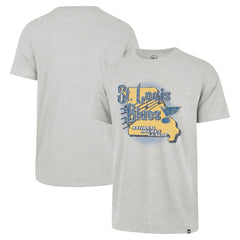 St. Louis Blues '47 Regional Localized Franklin T-Shirt - Gray | US 201564146