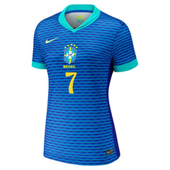 Vini Jr. Brazil National Team Women's 2024 Away Replica Jersey Blue - Nike on sale