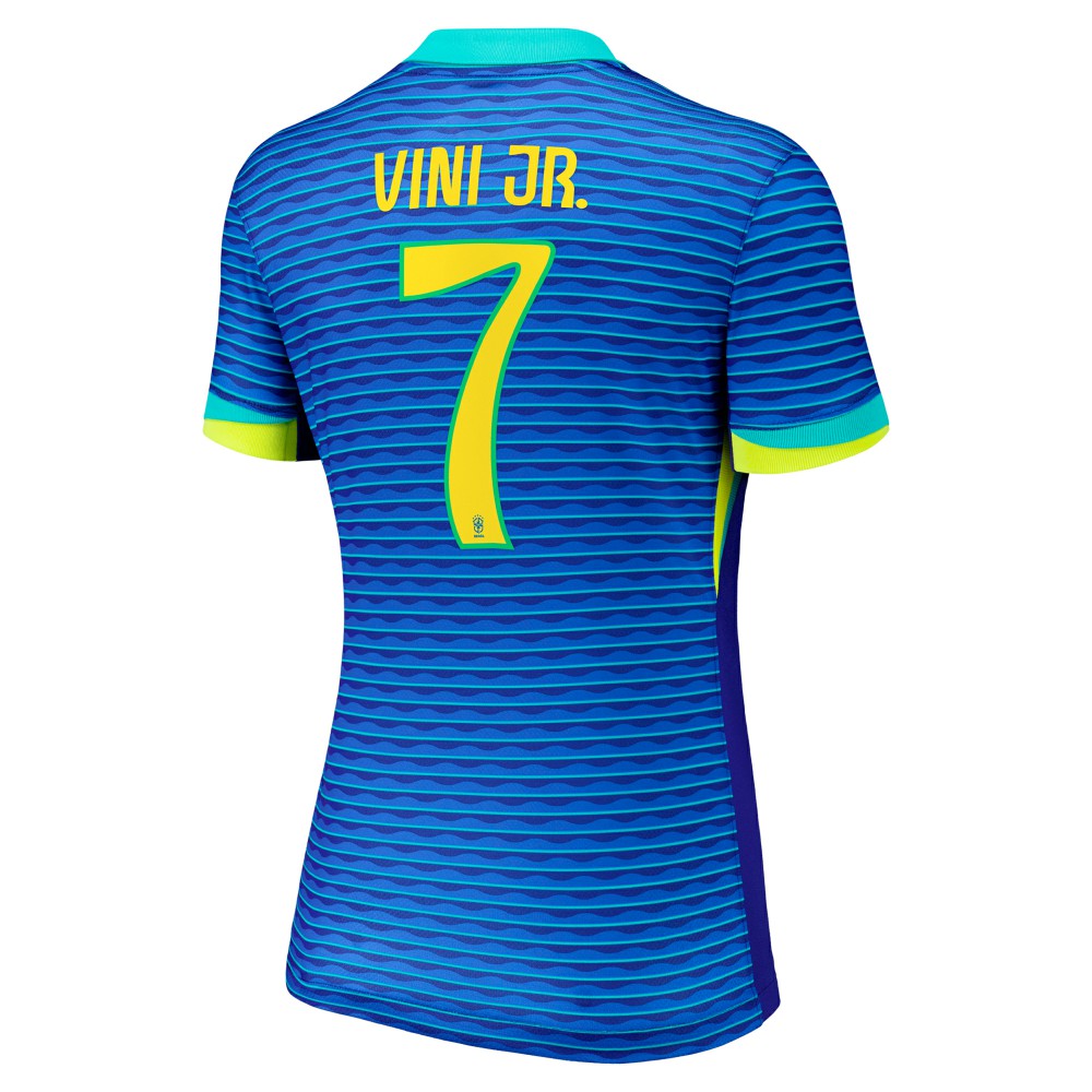 Vini Jr. Brazil National Team Women's 2024 Away Replica Jersey Blue - Nike on sale