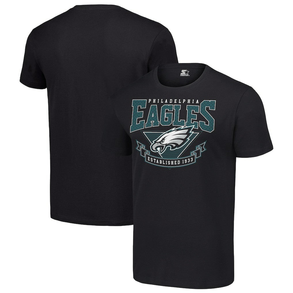 Philadelphia Eagles Starter 80s Inspired Team Logo T-Shirt - Black T-shirts