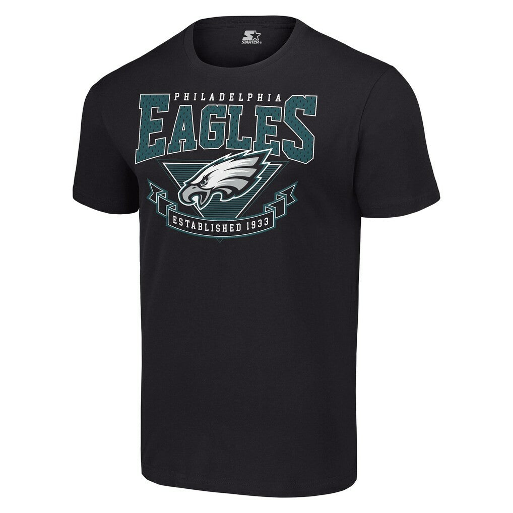 Philadelphia Eagles Starter 80s Inspired Team Logo T-Shirt - Black T-shirts