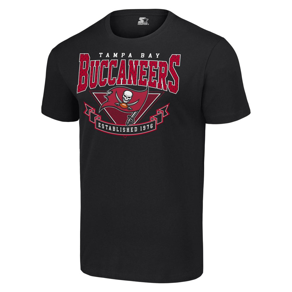 Tampa Bay Buccaneers Starter 80s Inspired Team Logo T-Shirt - Black T-shirts