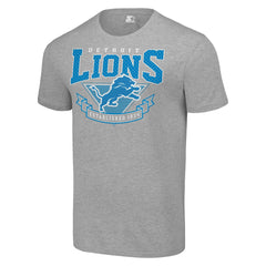 Detroit Lions Starter 80s Inspired Team Logo T-Shirt - Heather Gray T-shirts